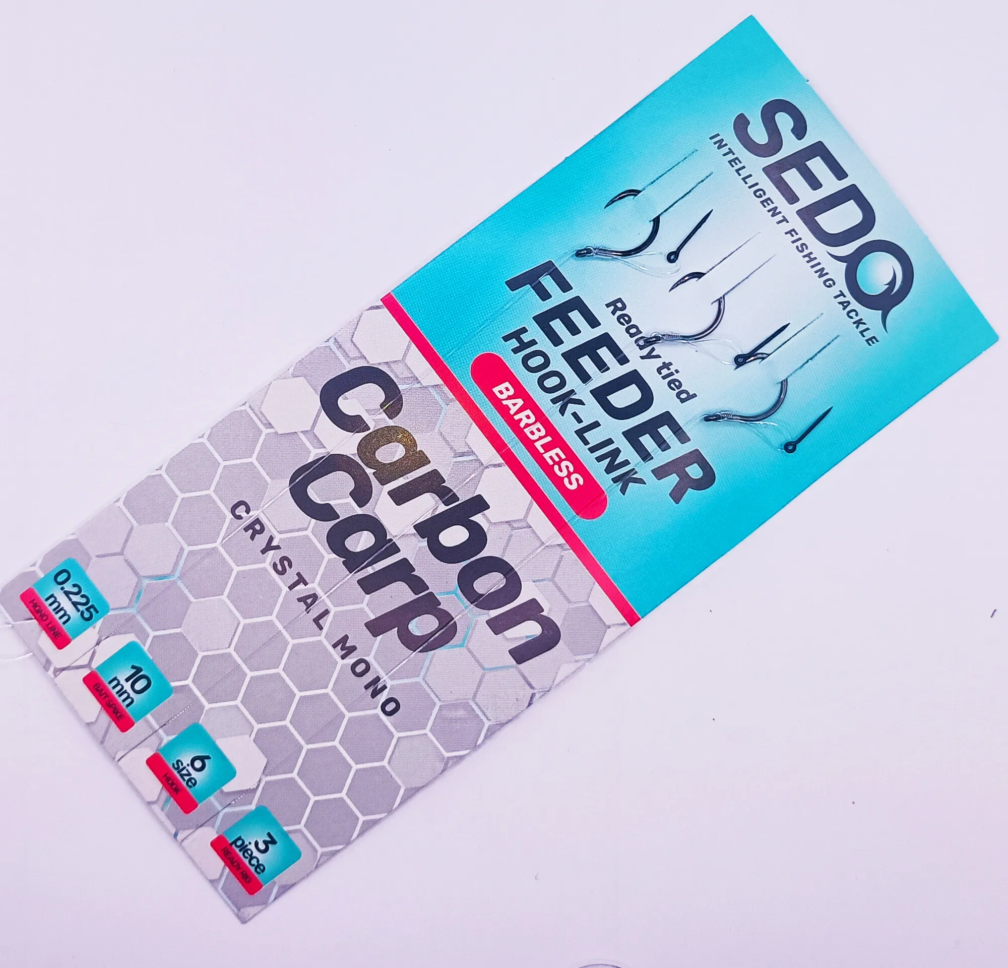 Carbon Carp Crystal Monofil Feeder rig Barbless - Szakáll Nélküli Feeder előke - Image 3